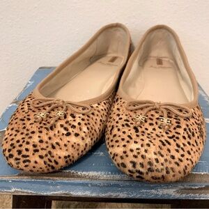 Sam Edelman Felicia Dyed Cow Fur Flats Animal Print Size 10.5